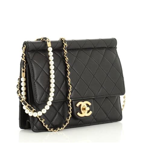 chanel small chic pearls flap bag|chanel perforated flap bag.